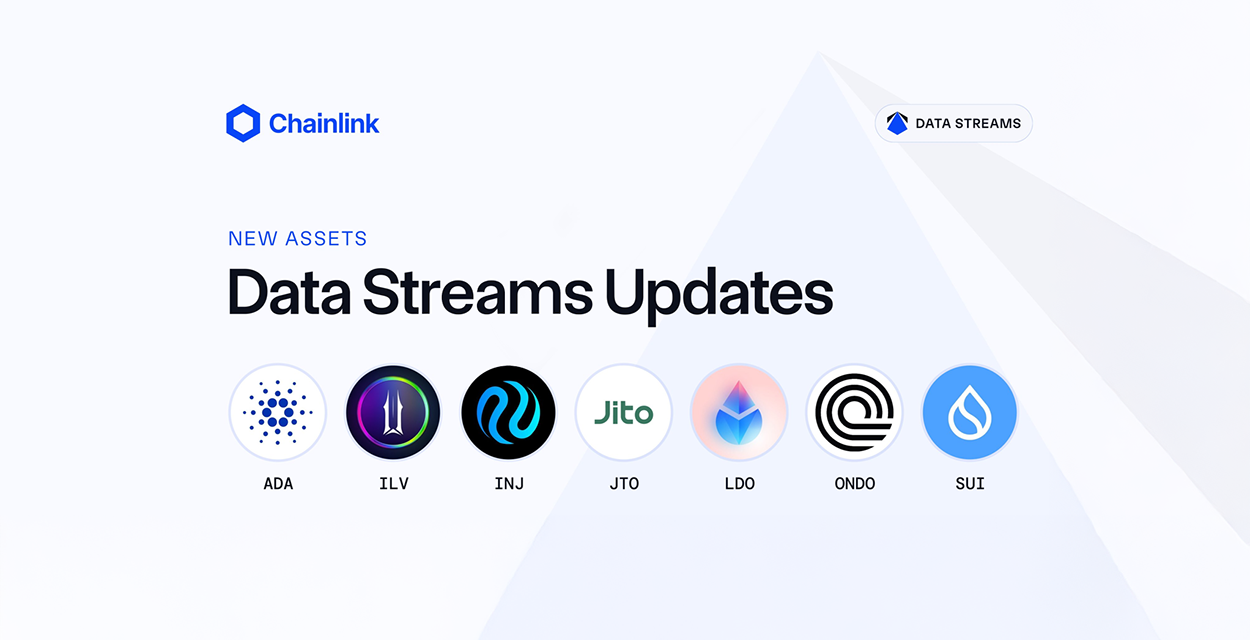 Nuevos activos ahora soportados por Chainlink Data Streams