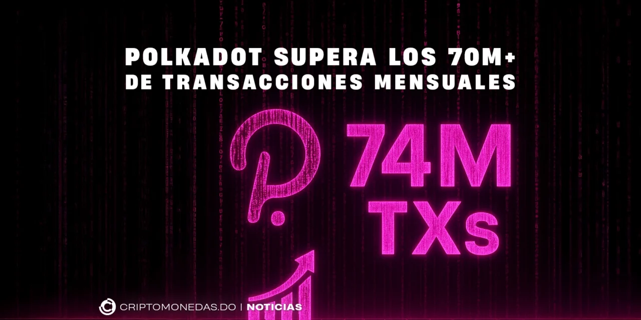 Polkadot supera los 70M de transacciones mensuales